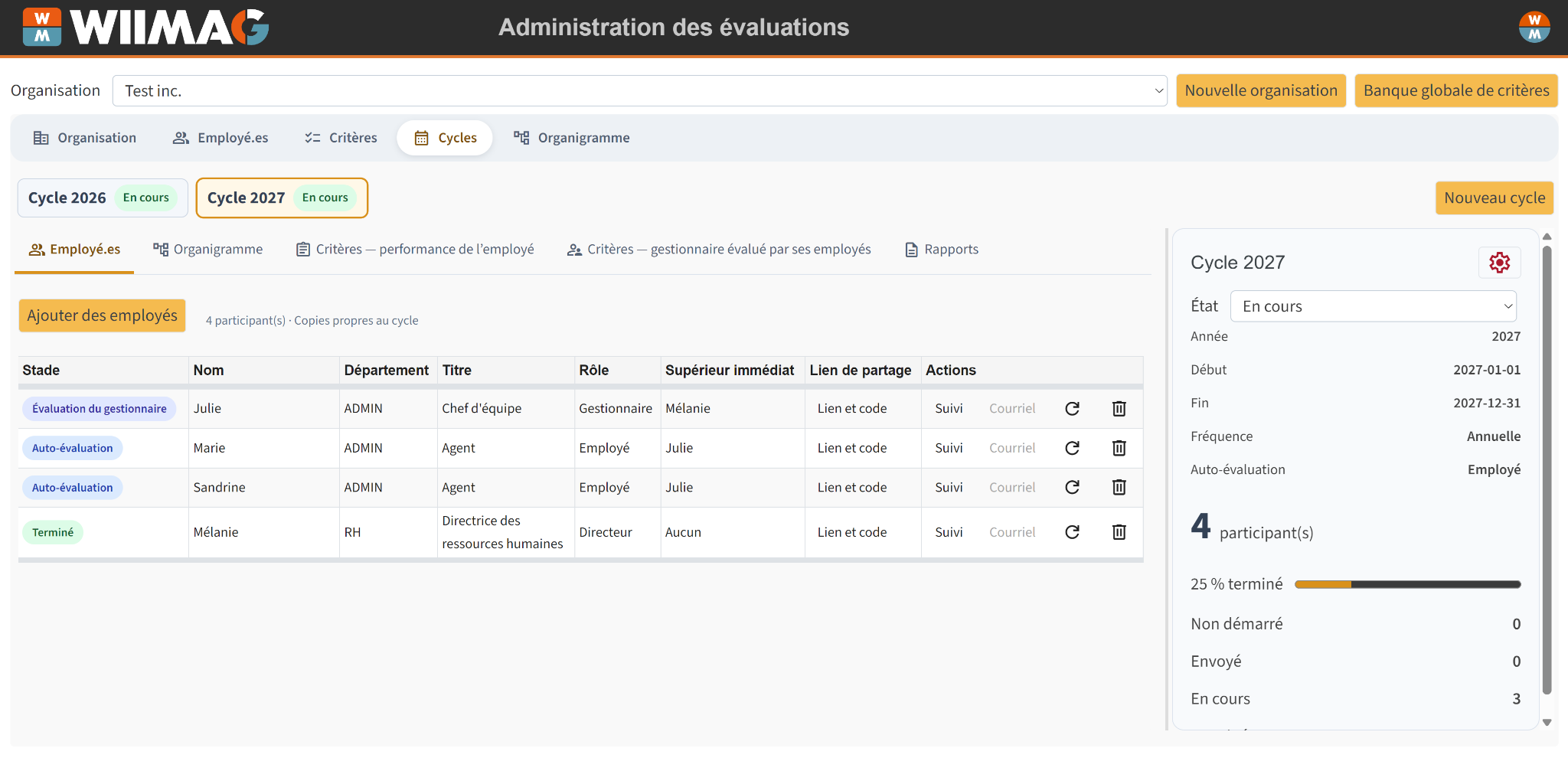 Des collègues examinent des graphiques conceptuels pour préparer une discussion sur les résultats.