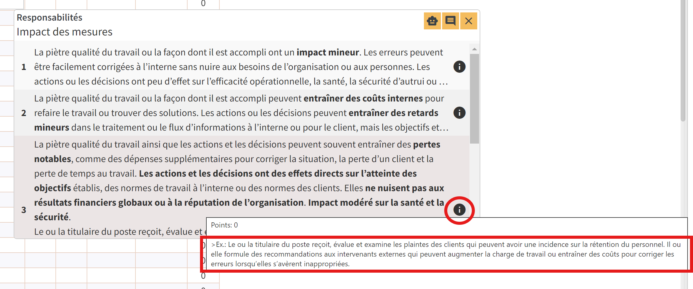 Exemple associé à une cote.